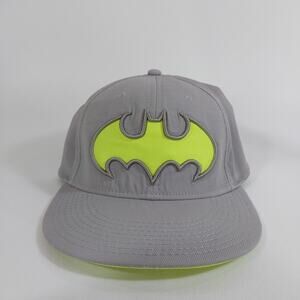 BATMAN DC‎ Comics gray neon green flatbill fitted hat